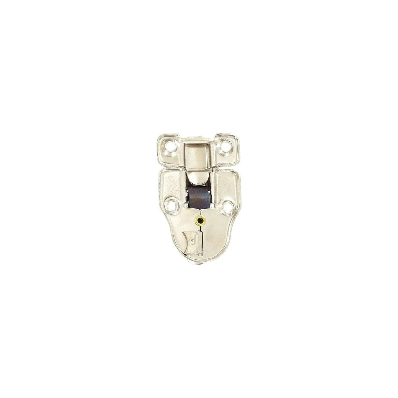 2 3/8" Nickel, Drawbolt w/ Padlock Loop, Steel, #L-2789