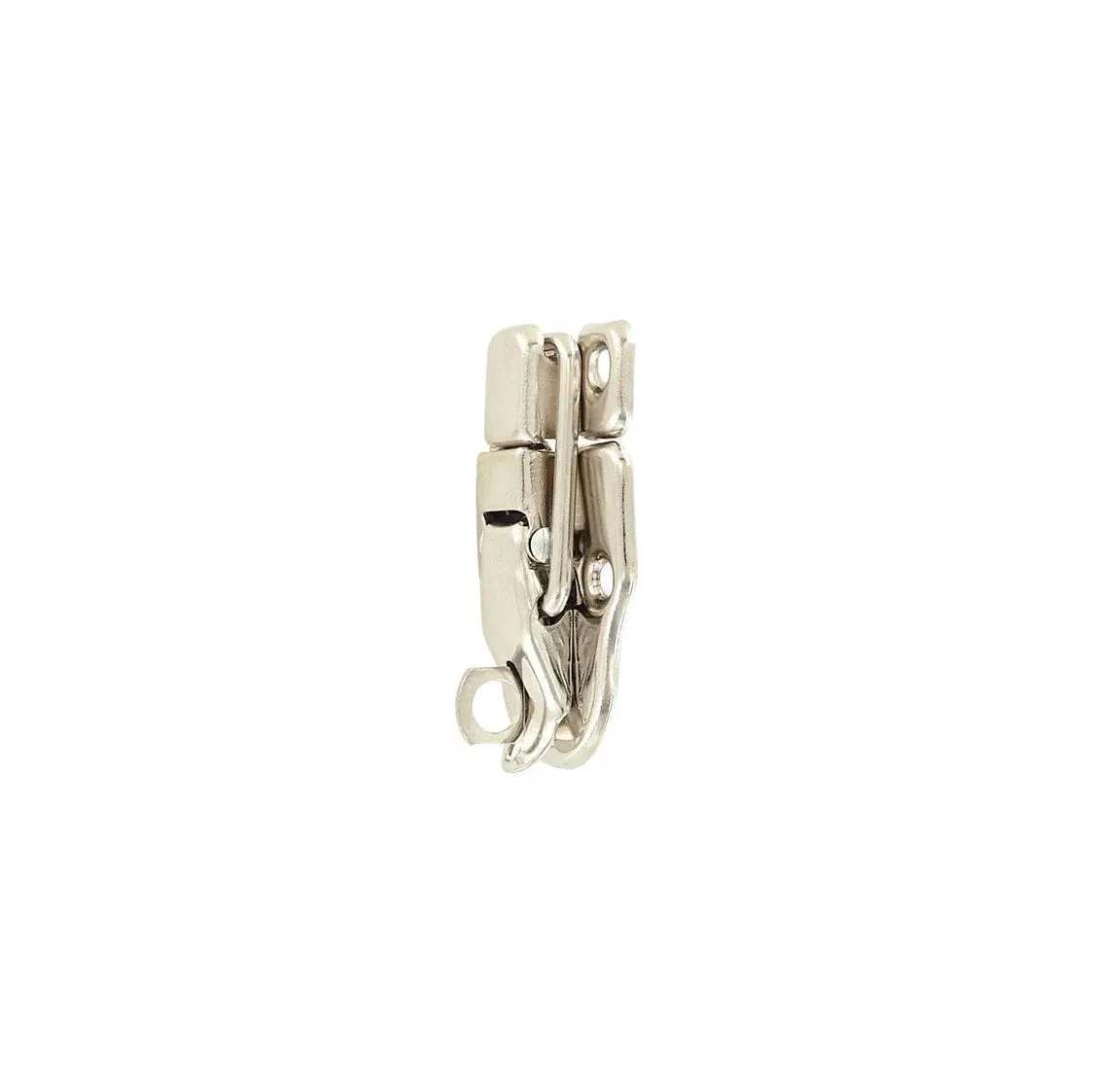 2 3/8" Nickel, Drawbolt w/ Padlock Loop, Steel, #L-2789