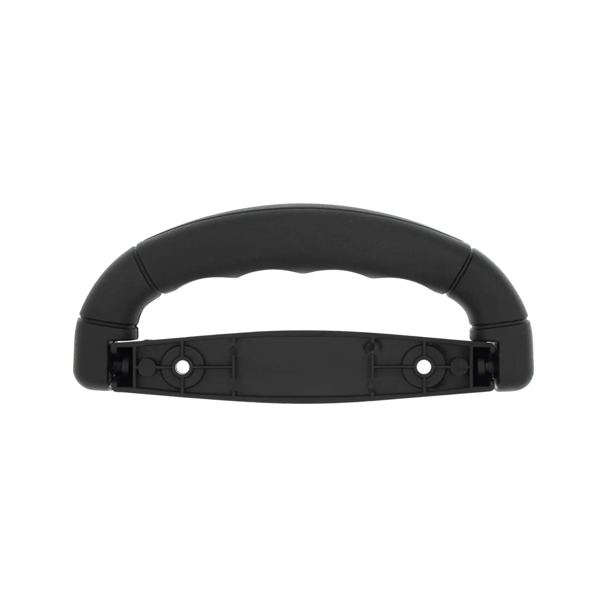 6 1/2" Black, Handle with Mounting Plate, Plastic, #L-2832