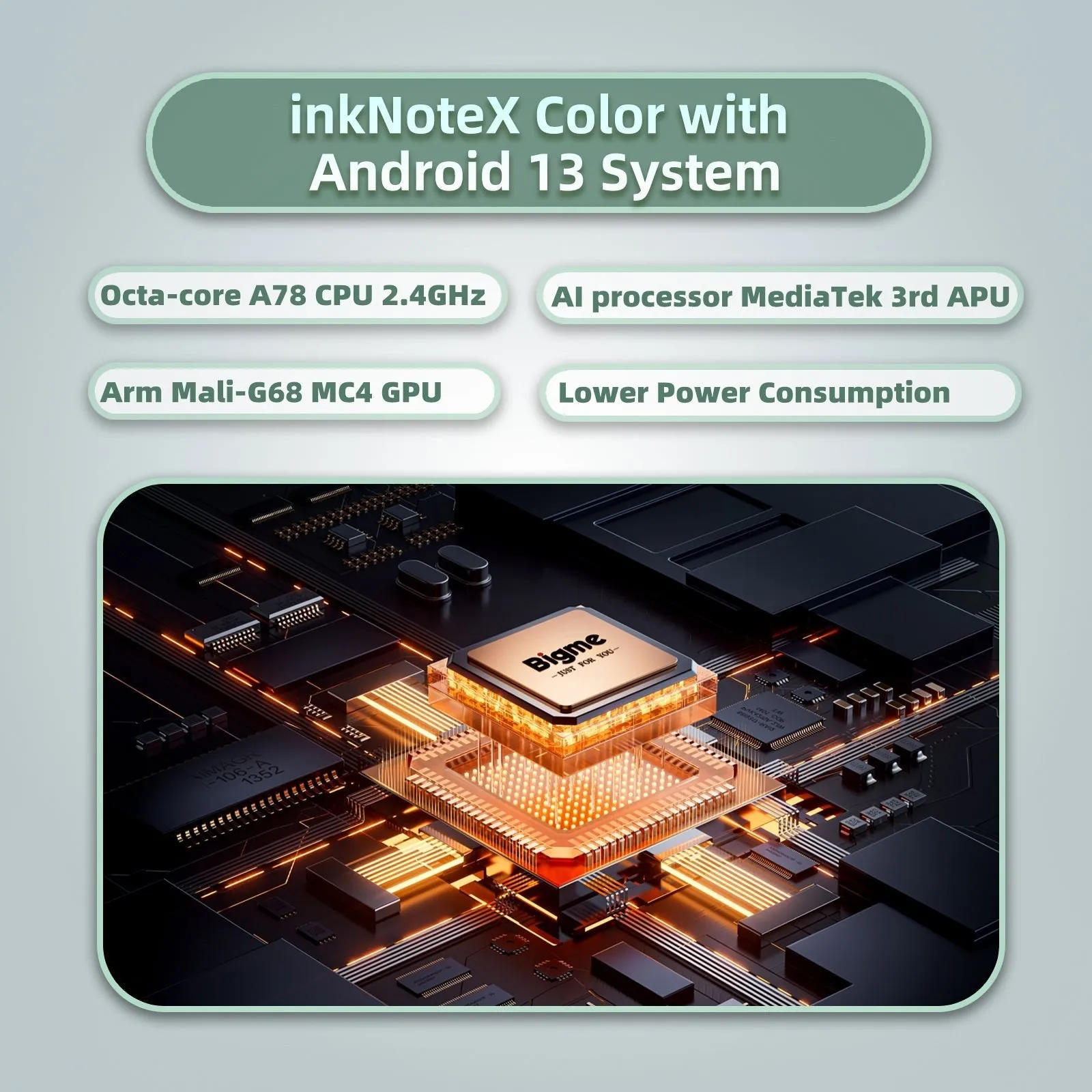Android 13 Kaleido 3 color e ink Tablet--inkNoteX color