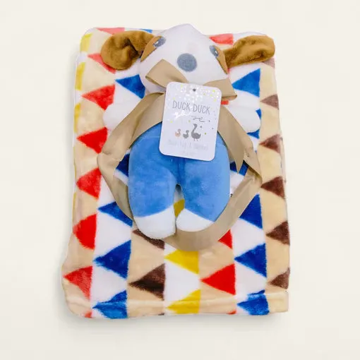 Baby Blanket with Plush Toy