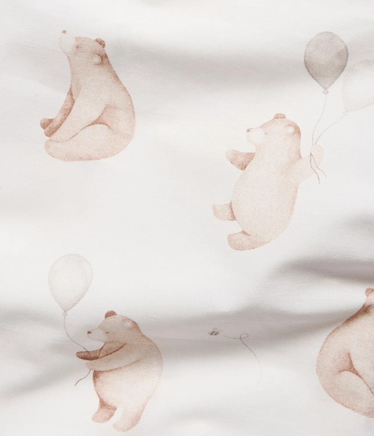Baby white teddy bear bedding set 100x130