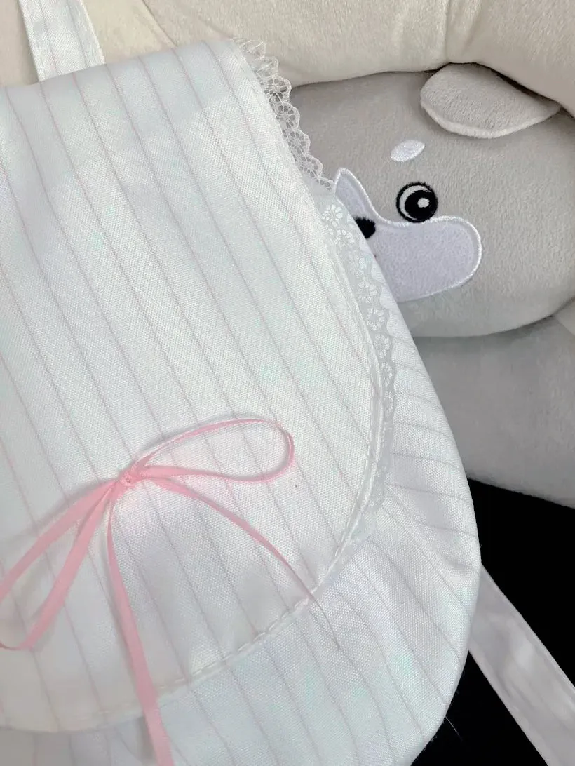 Ballerina Ribbon Cotton Backpack