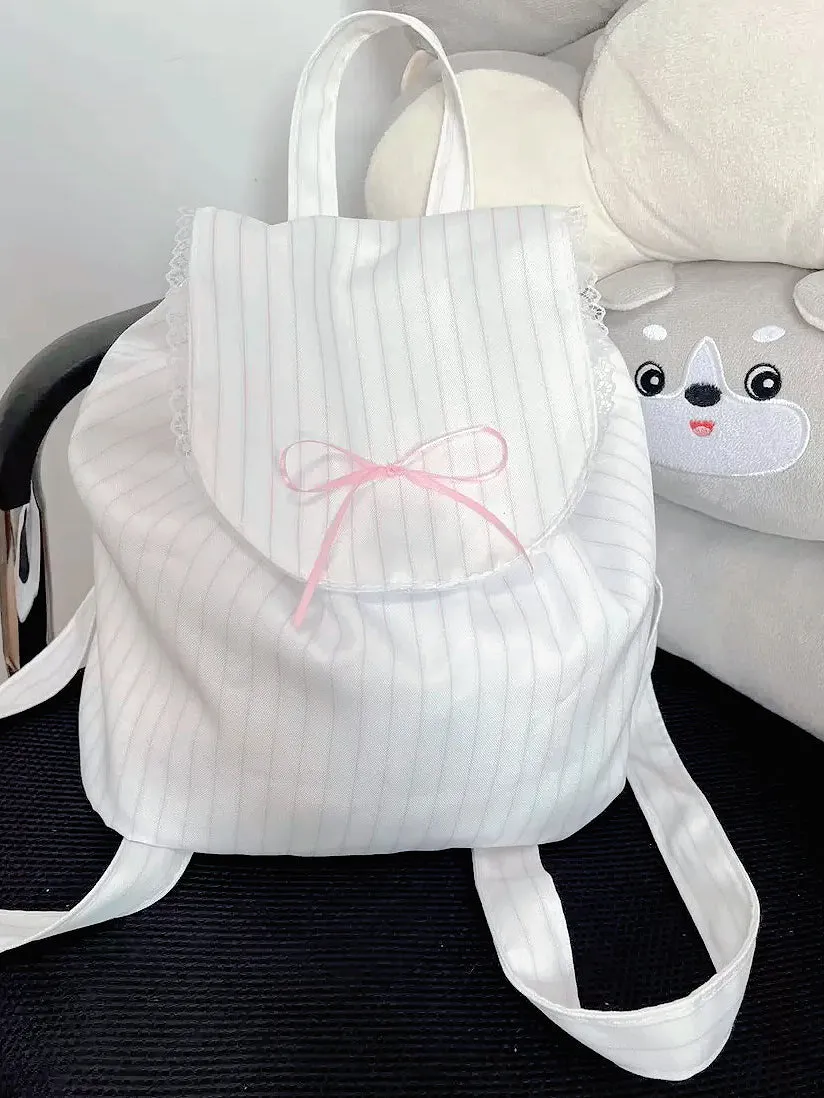 Ballerina Ribbon Cotton Backpack