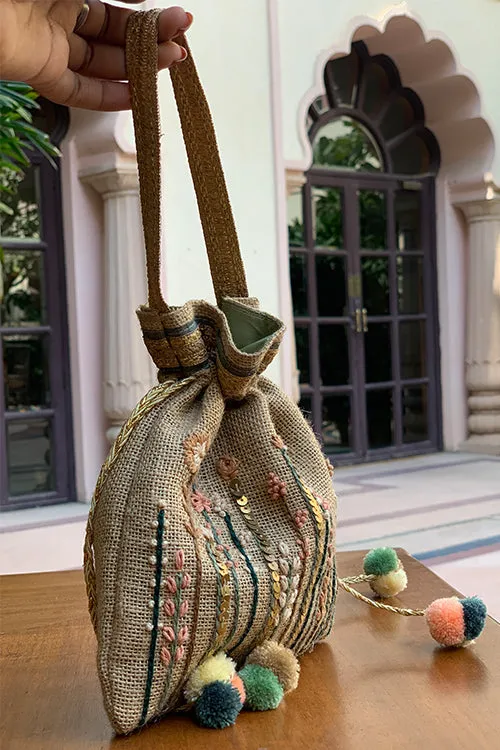 Beige Country Potli
