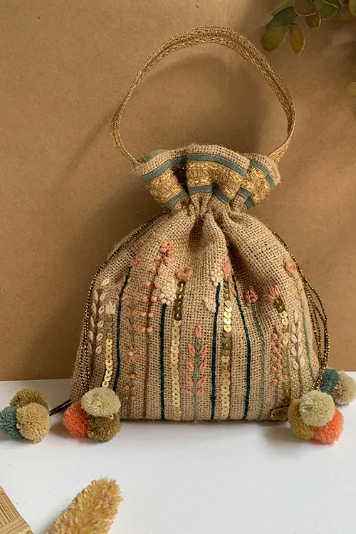 Beige Country Potli
