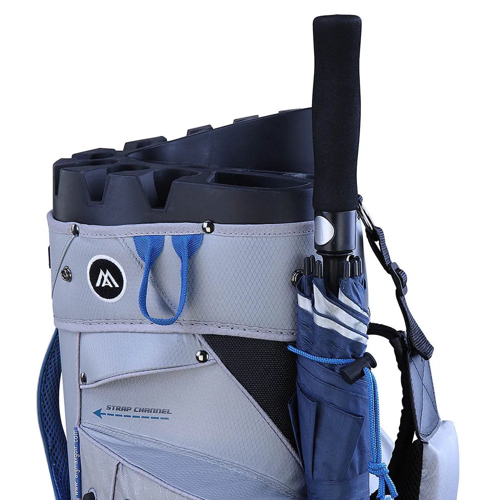 Big Max Dri Lite Silencio Waterproof Cart Bag - Navy/Orange