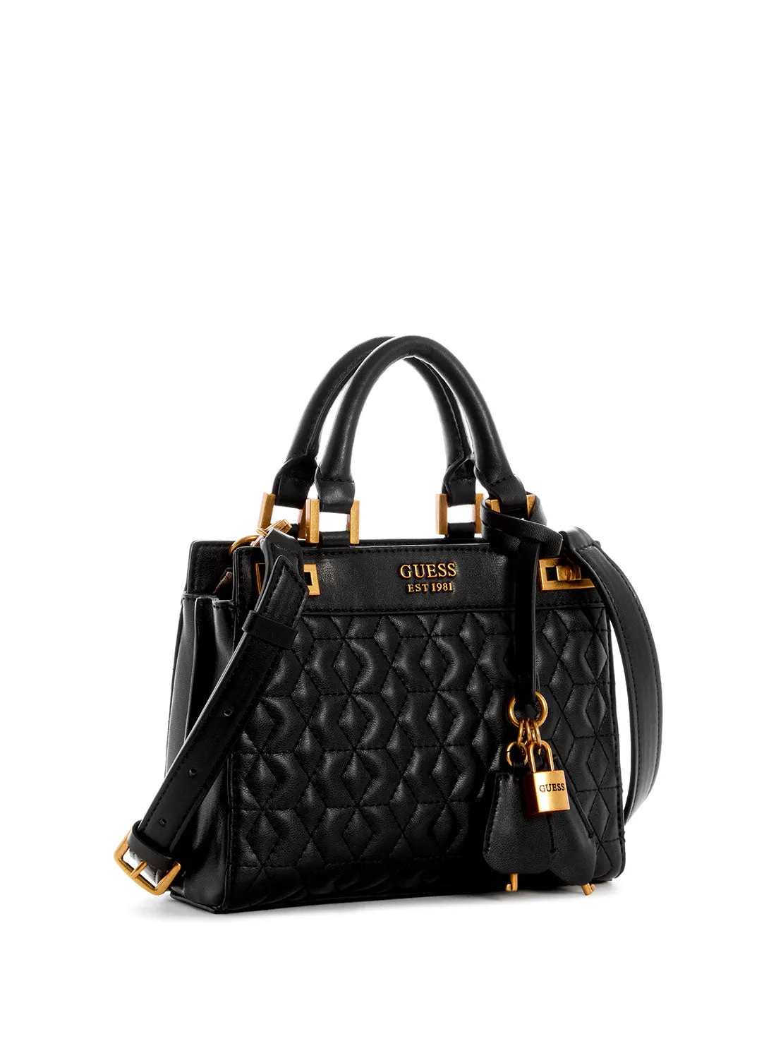 Black Katey Mini Satchel Bag