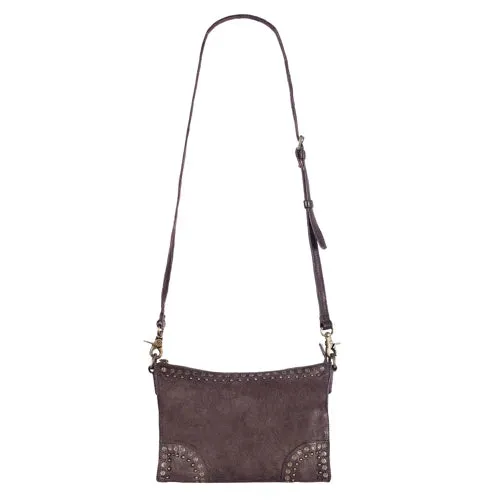 Bordeaux Distressed Crossbody