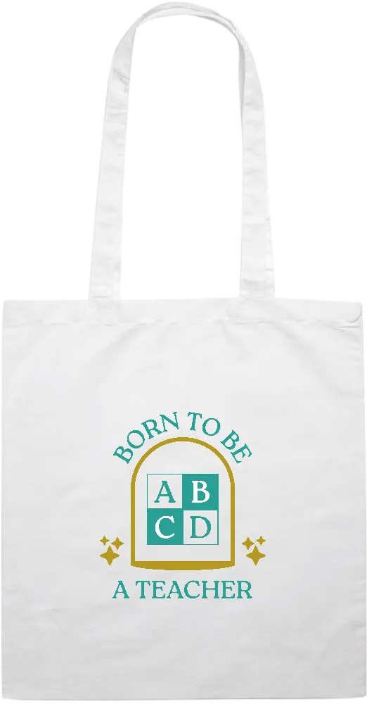 Born to be a Teacher Design - Essential colored event tote bag