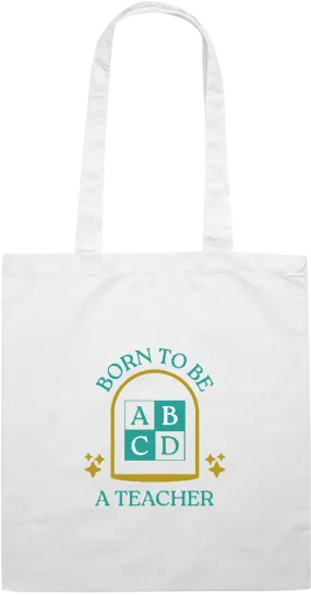 Born to be a Teacher Design - Essential colored event tote bag