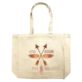 Brave Bold Feather and Arrows Little Addname Shopping Bag