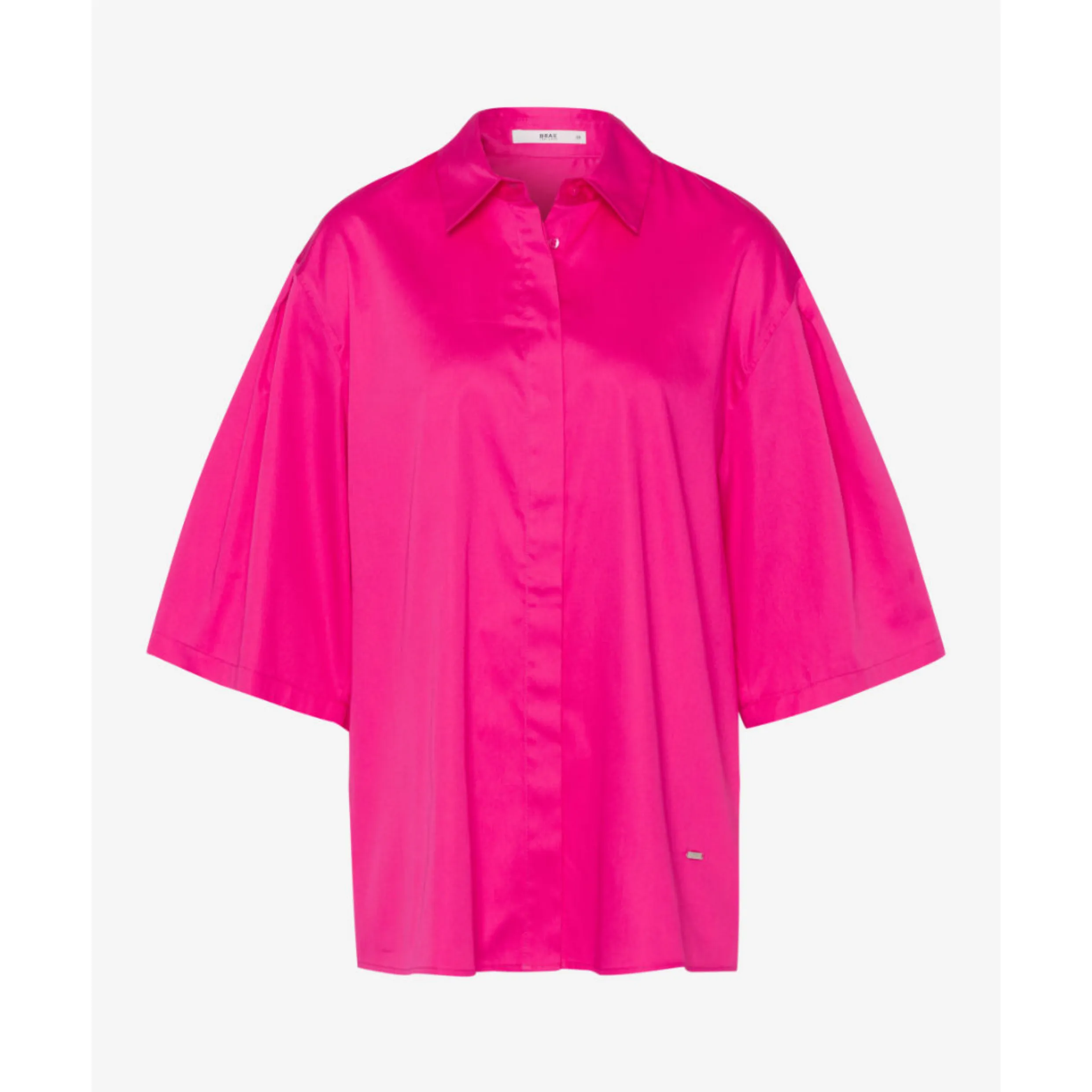 Brax Vala Crisp Cotton Winged Sleeve Blouse 5068 - Flush