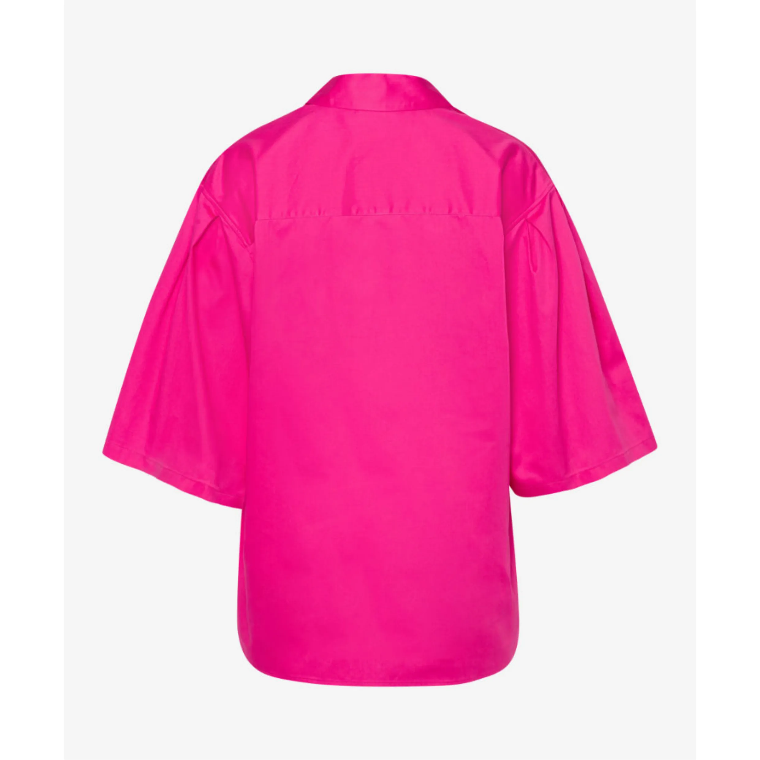Brax Vala Crisp Cotton Winged Sleeve Blouse 5068 - Flush