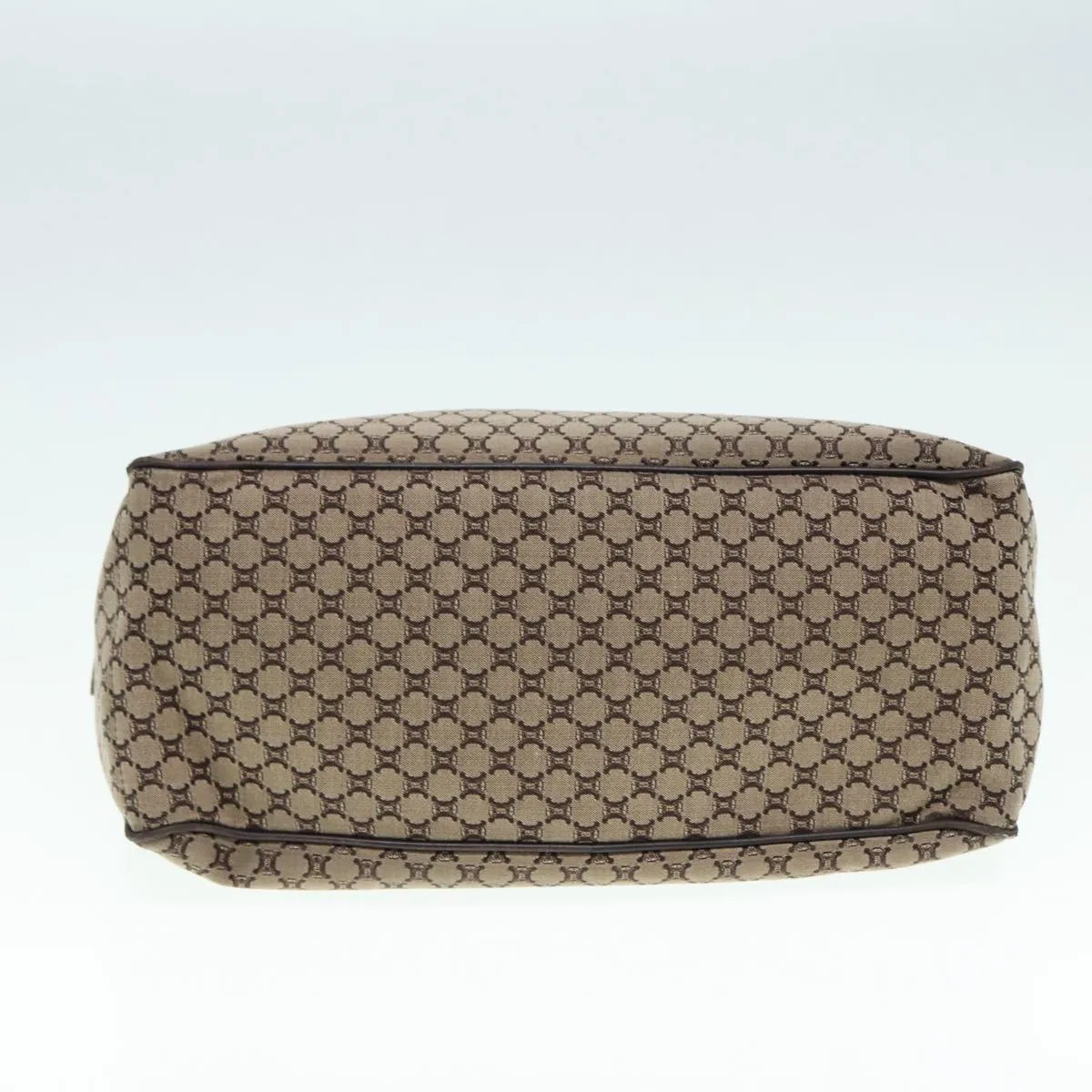 CELINE Macadam Canvas boogie Hand Bag Beige Auth bs17198