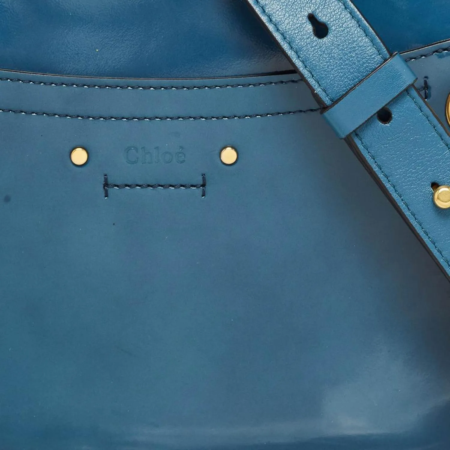 Chloe Patent And Leather Roy Shoulder Bag