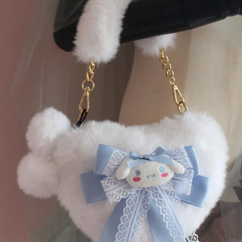 Cinna Heart Bownote Plush Bag - Lovesickdoe