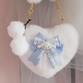 Cinna Heart Bownote Plush Bag - Lovesickdoe