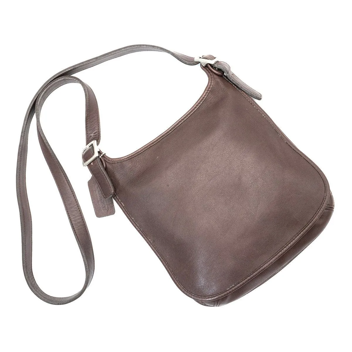 Coach Hippie Flap Crossbody Bags Leather Brown Colour For Women