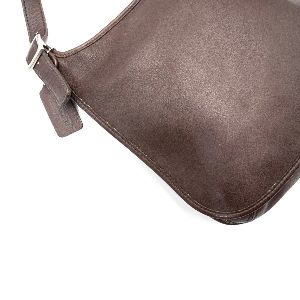 Coach Hippie Flap Crossbody Bags Leather Brown Colour For Women
