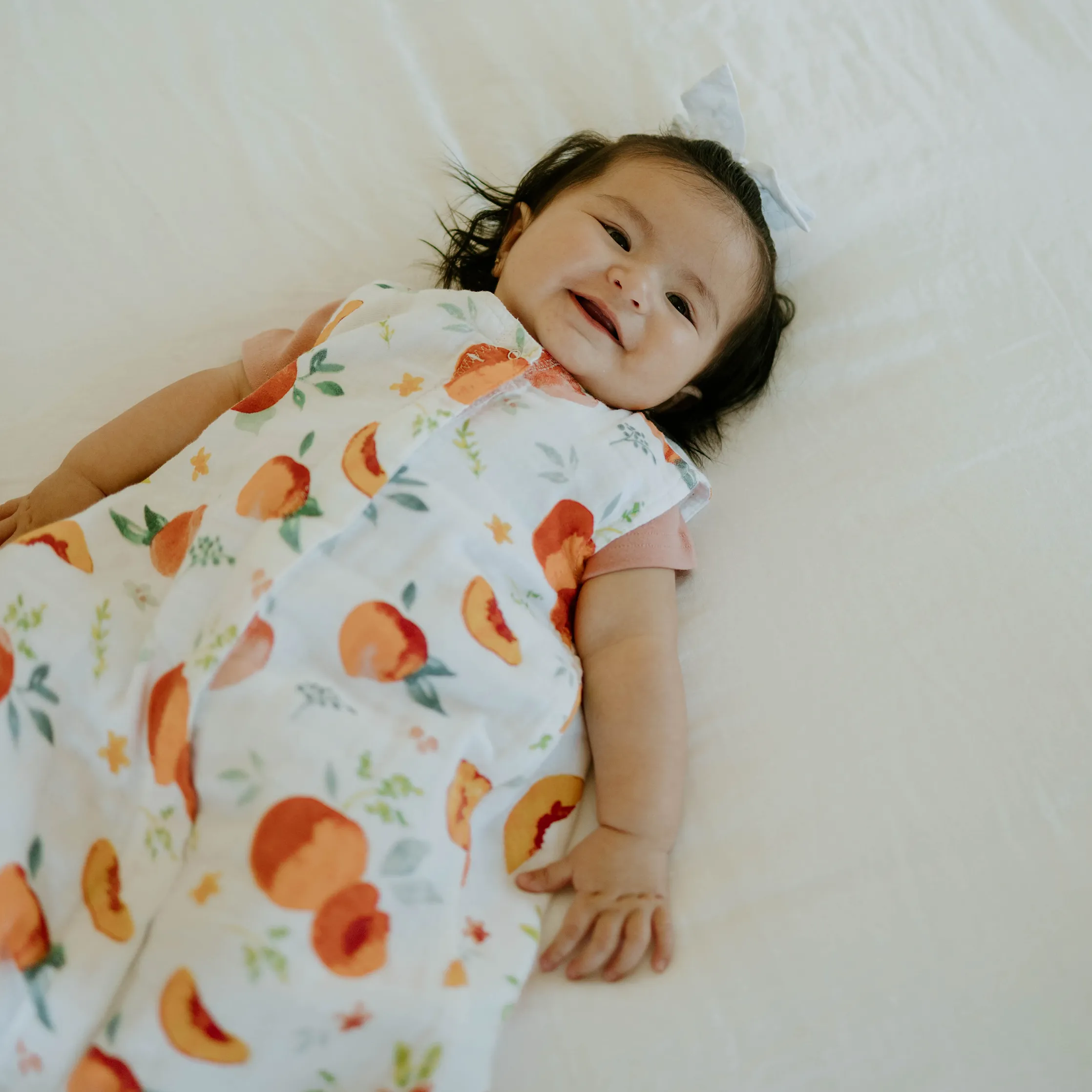 Cotton Muslin Sleep Bag - Georgia Peach