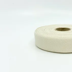 Cotton Twill Tape - Natural - 25mm