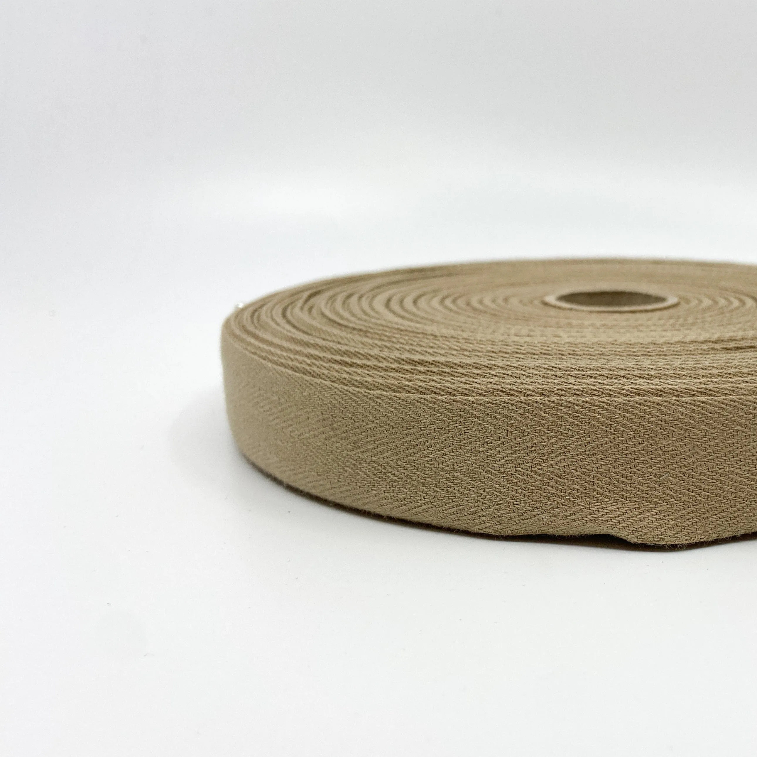 Cotton Twill Tape - Taupe - 25mm