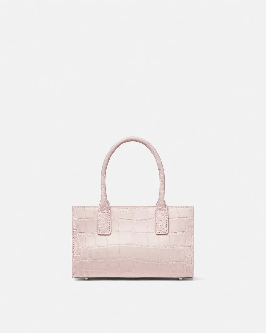 Croc-Effect Medusa '95 Small Tote Bag