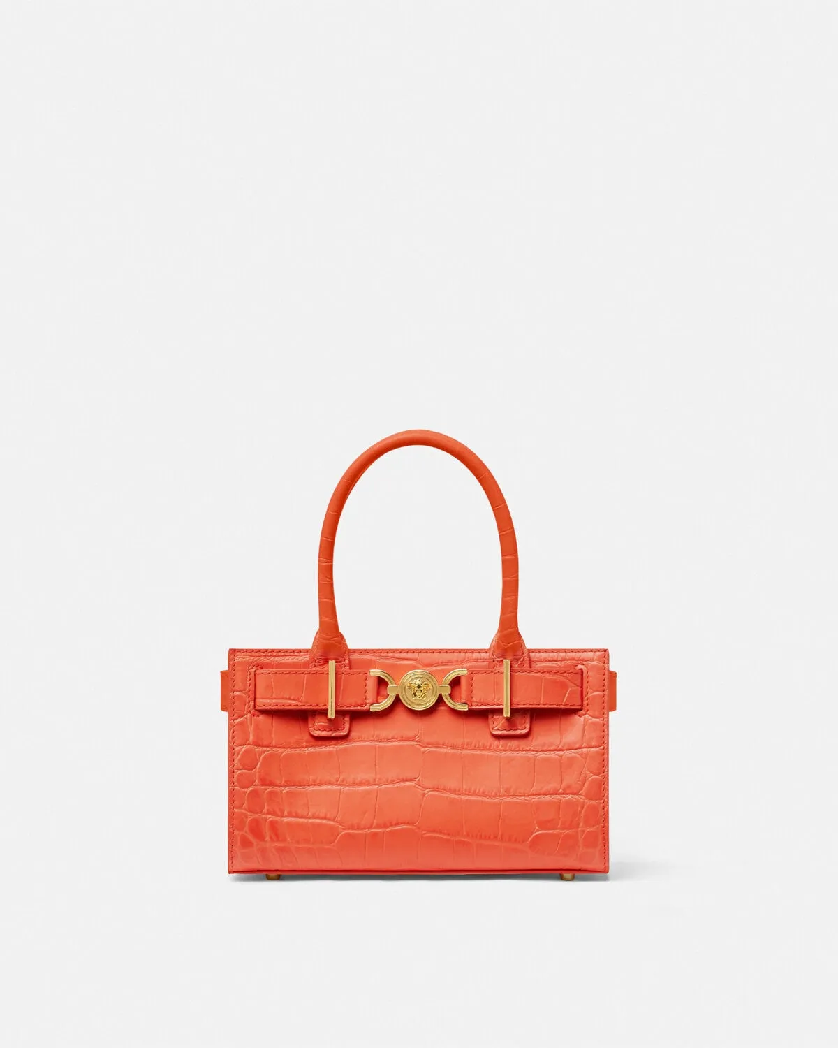 Croc-Effect Medusa '95 Small Tote Bag