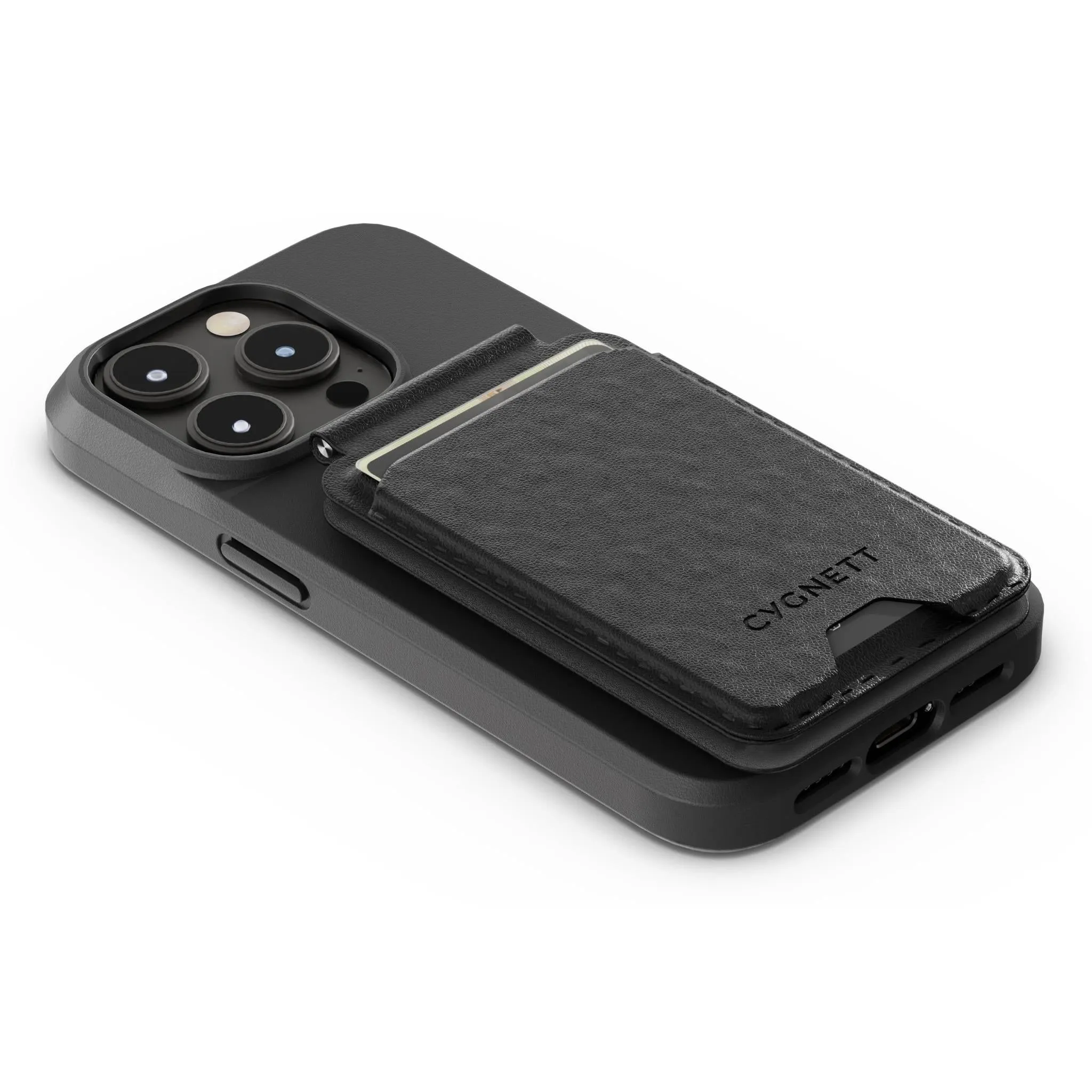 Cygnett MagFolio Magnetic Wallet with Hinge Stand (Black)