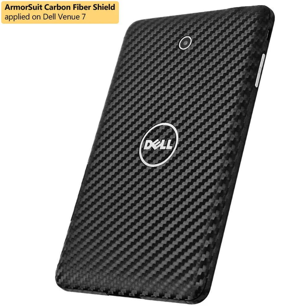 Dell Venue 7 Screen Protector   Black Carbon Fiber Film Protector
