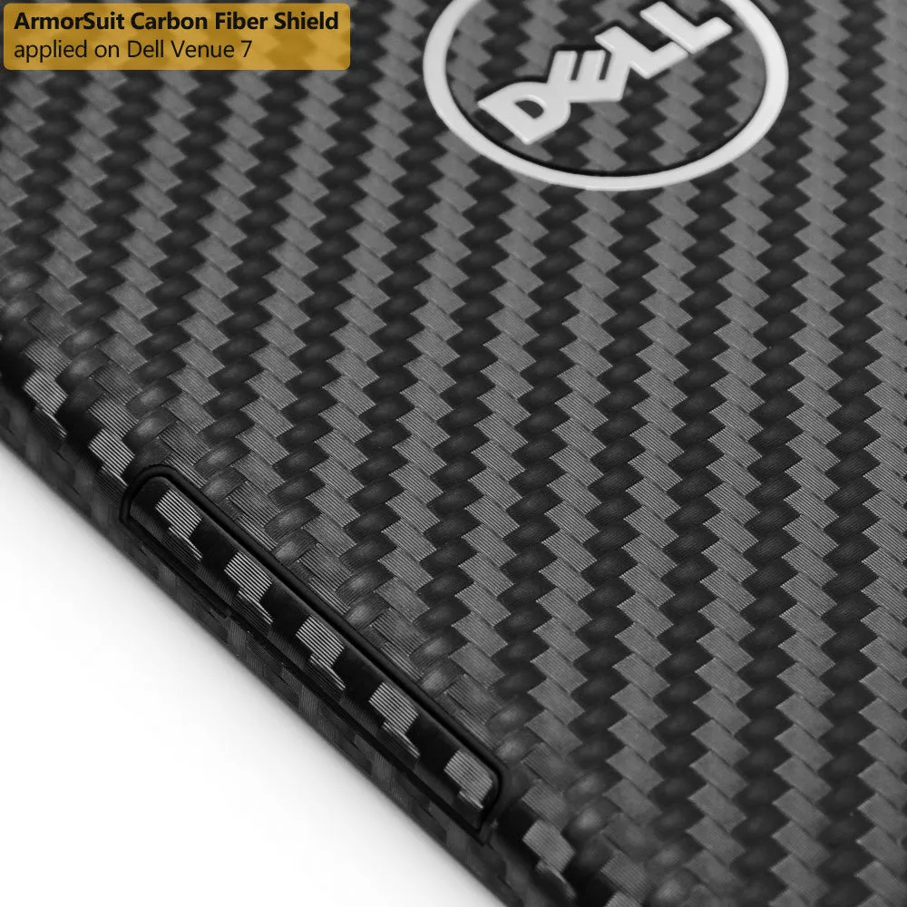 Dell Venue 7 Screen Protector   Black Carbon Fiber Film Protector