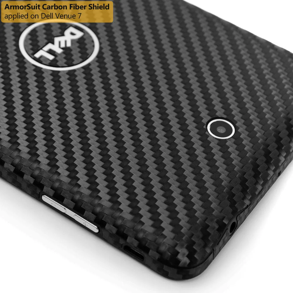 Dell Venue 7 Screen Protector   Black Carbon Fiber Film Protector