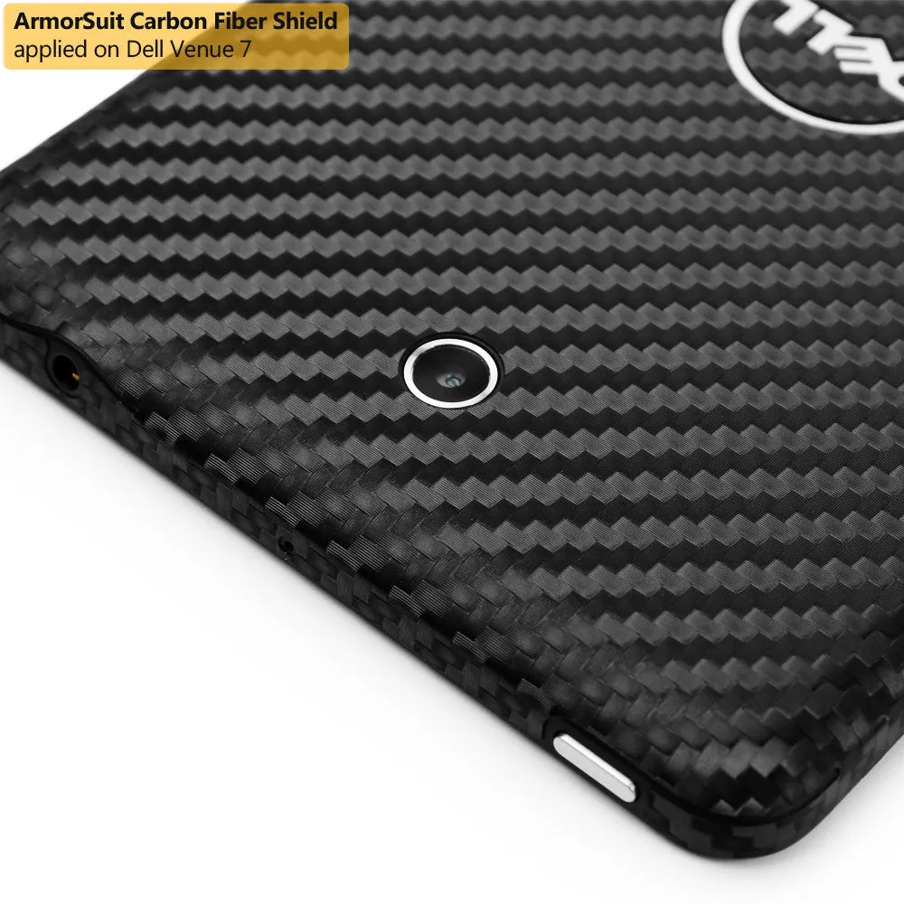 Dell Venue 7 Screen Protector   Black Carbon Fiber Film Protector