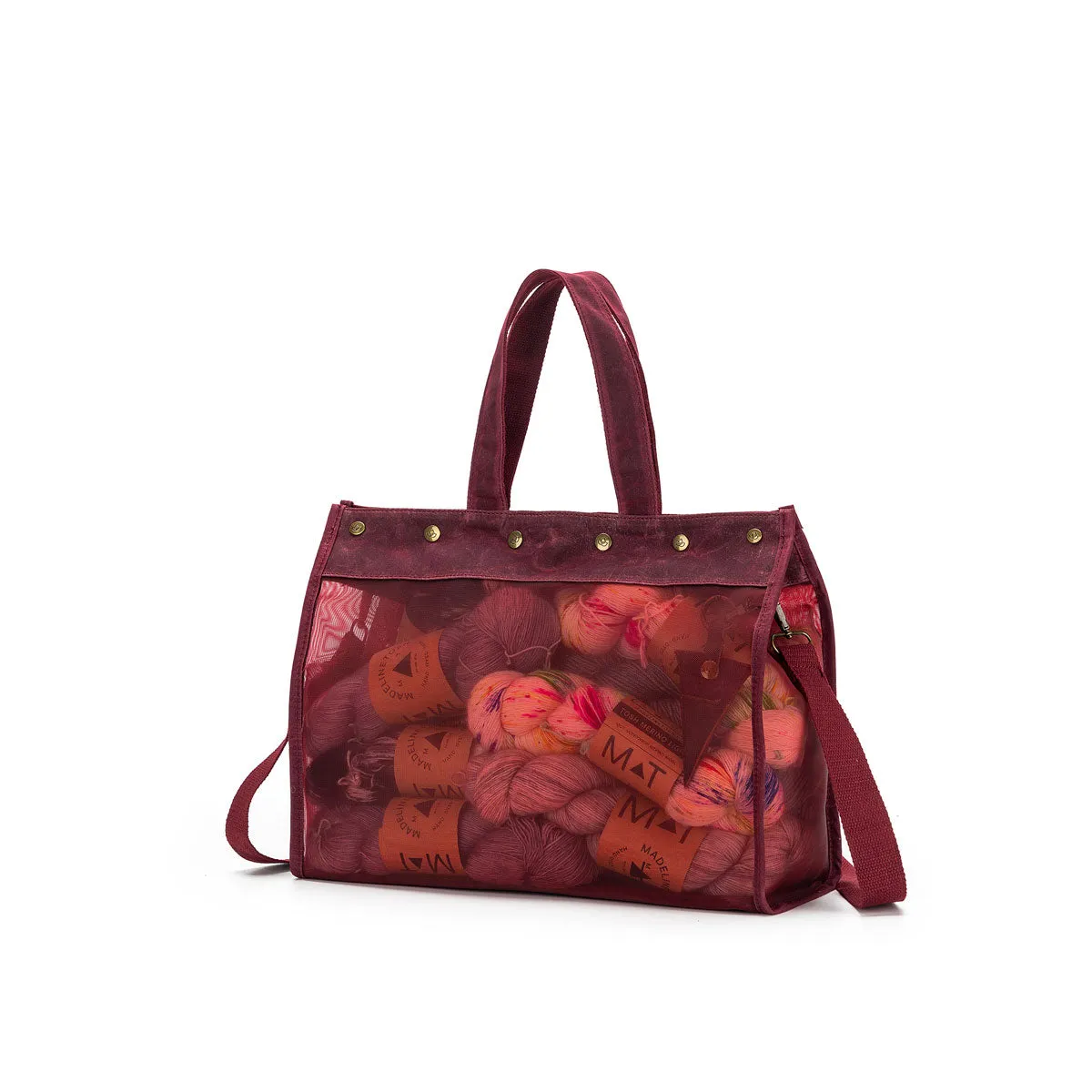 della Q Maker's Mesh Tote - Mustard