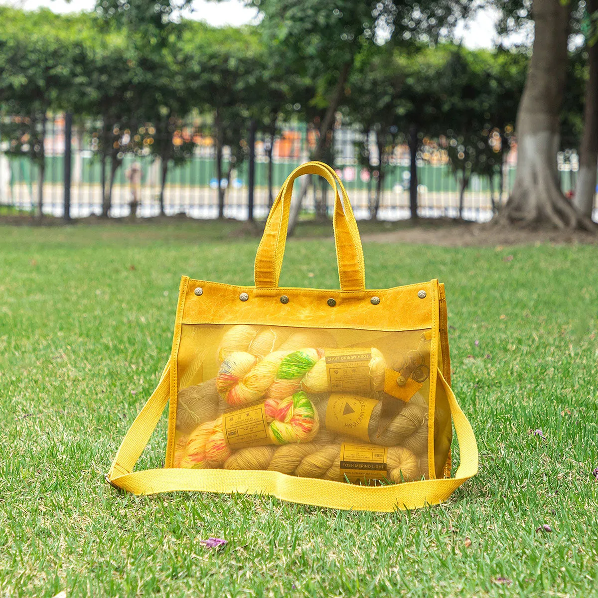 della Q Maker's Mesh Tote - Mustard