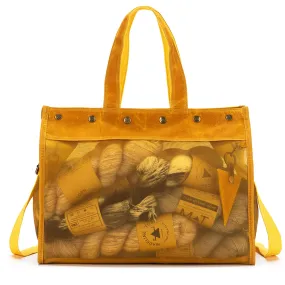 della Q Maker's Mesh Tote - Mustard