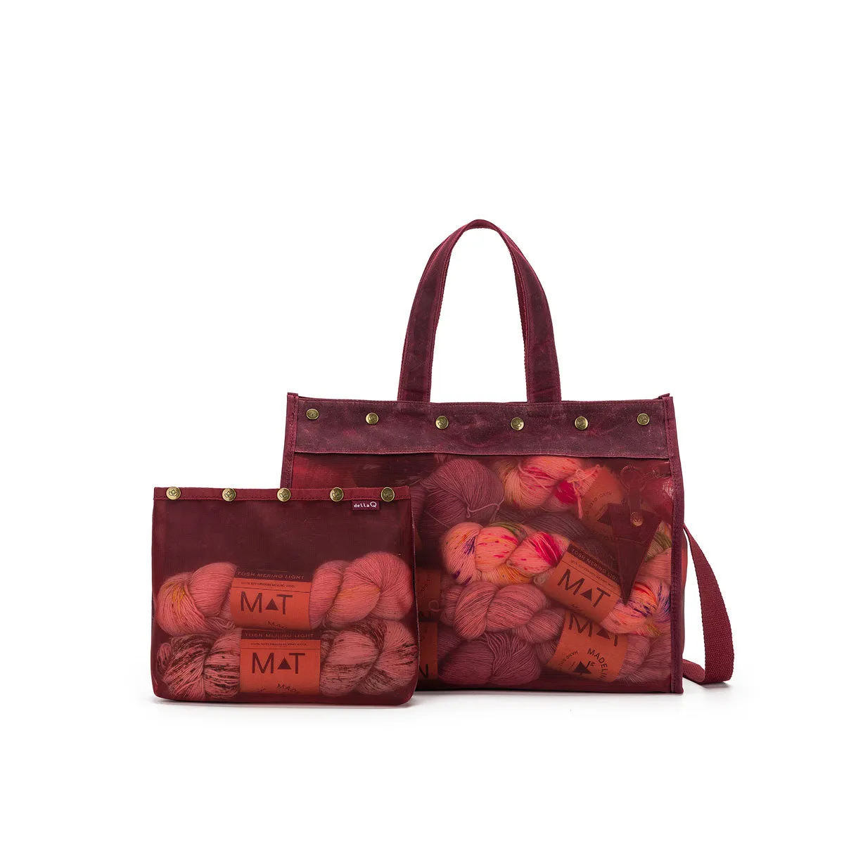della Q Maker's Mesh Tote - Mustard