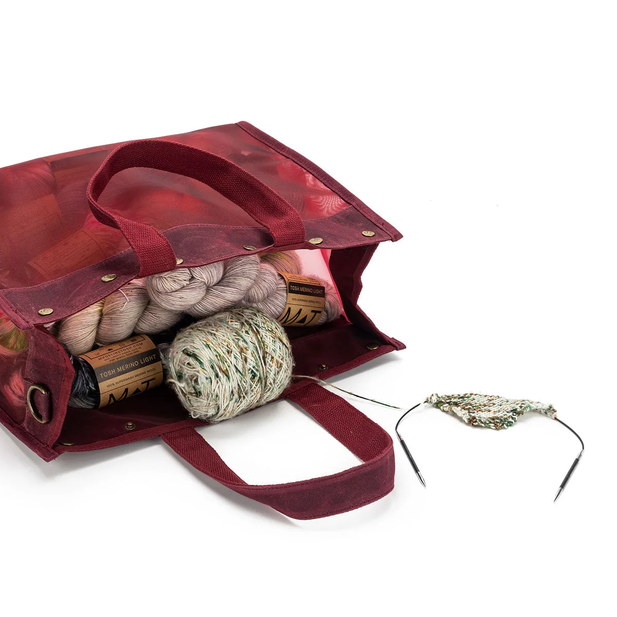 della Q Maker's Mesh Tote - Mustard