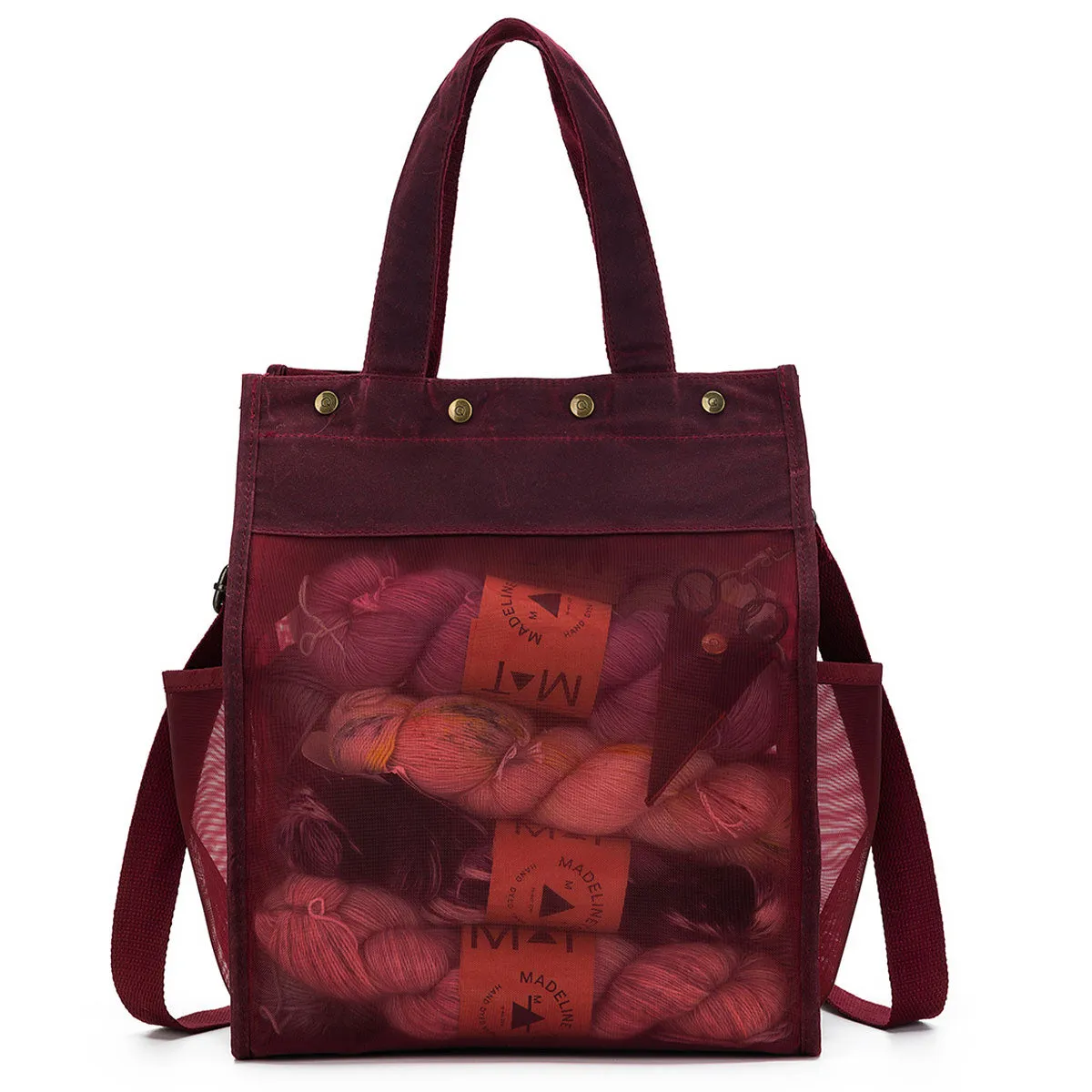 della Q Maker's Tall Mesh Tote - Red