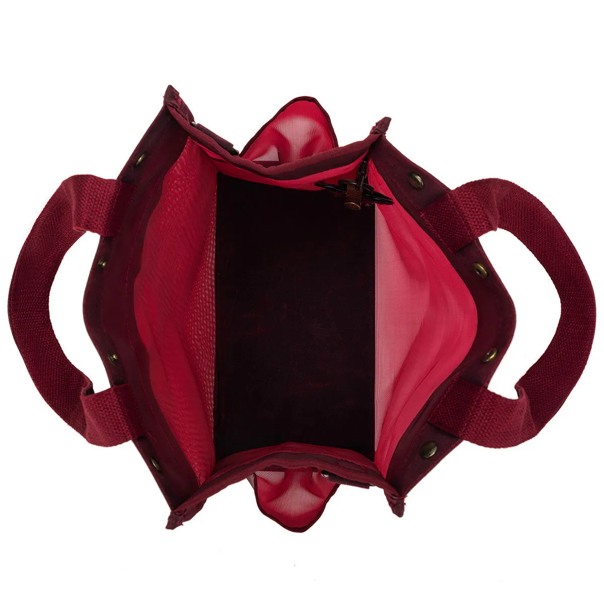 della Q Maker's Tall Mesh Tote - Red