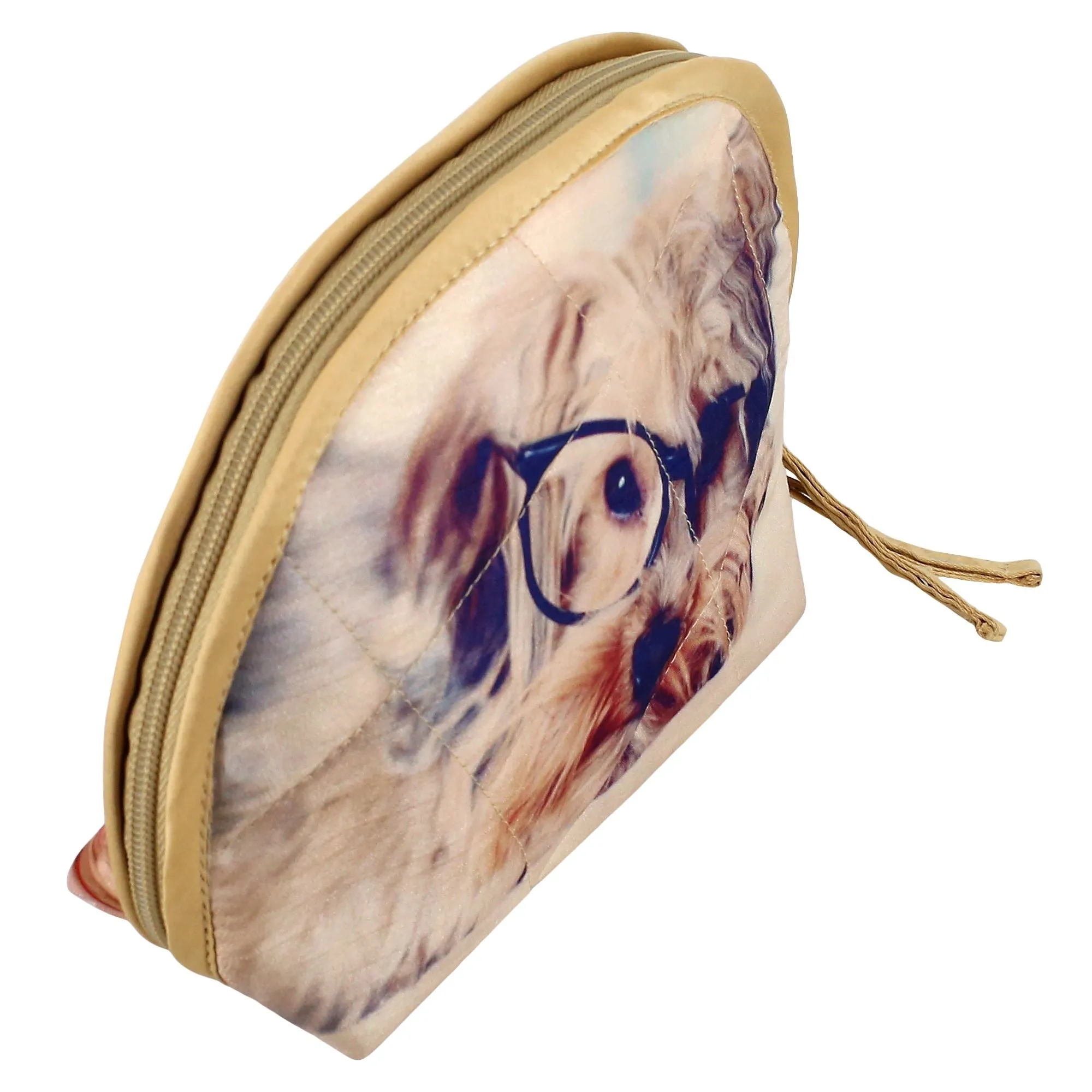 Digitally Printed Animal Clutch Bag Cat Face Head Polyester 8x6x2.5 Inch, ACT01-2