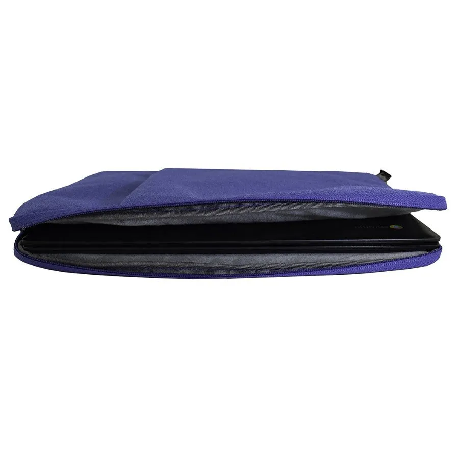 Fabric Zipper Sleeve - Blue