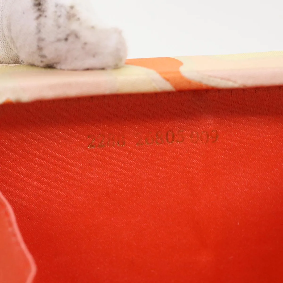 FENDI Mini Mamma Baguette Pouch Nylon Orange  46674