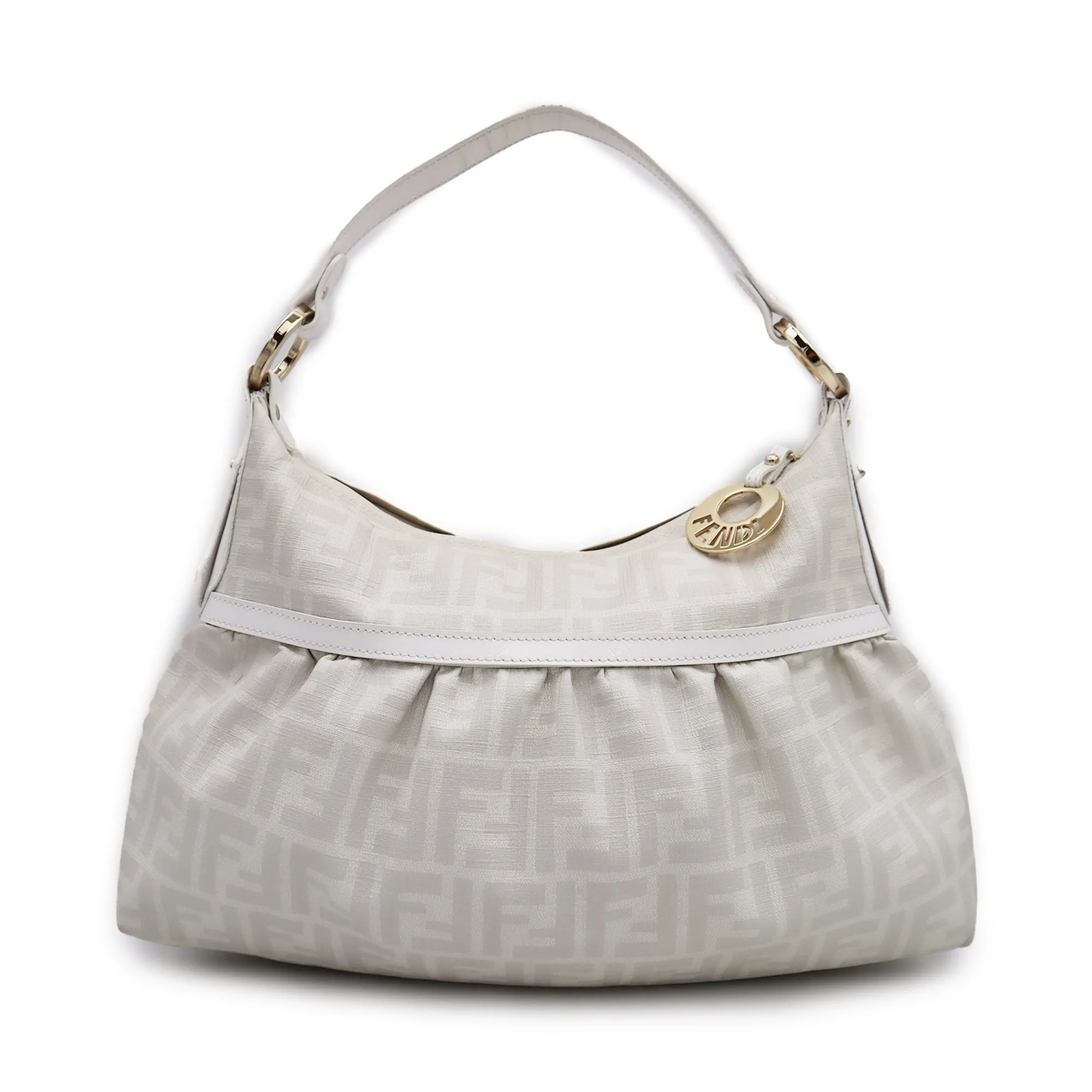 Fendi Zucca Canvas Small Chef Shoulder Bag