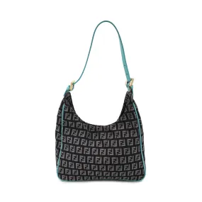 Fendi Zucchino Canvas Mini Hobo Bag