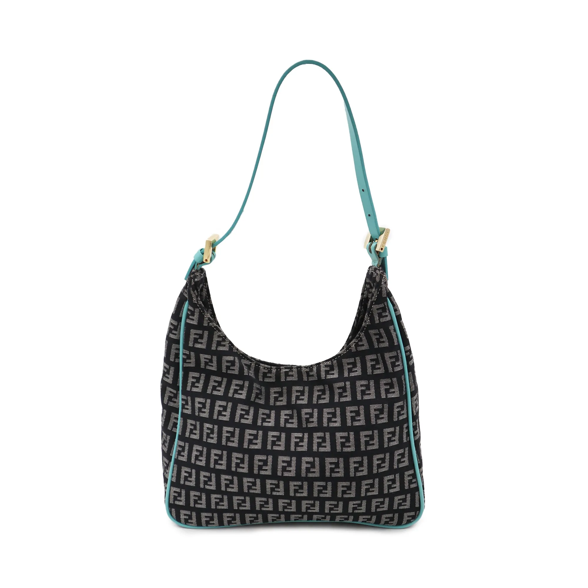 Fendi Zucchino Canvas Mini Hobo Bag
