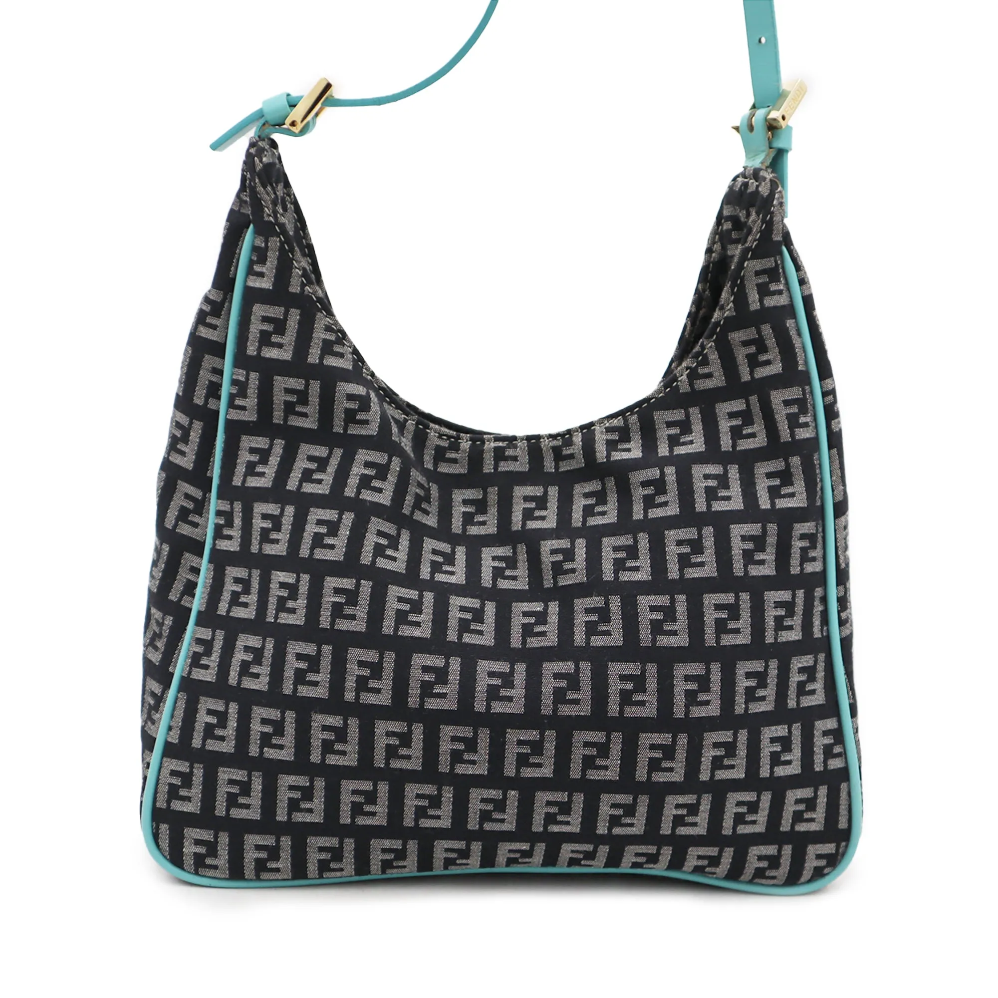Fendi Zucchino Canvas Mini Hobo Bag