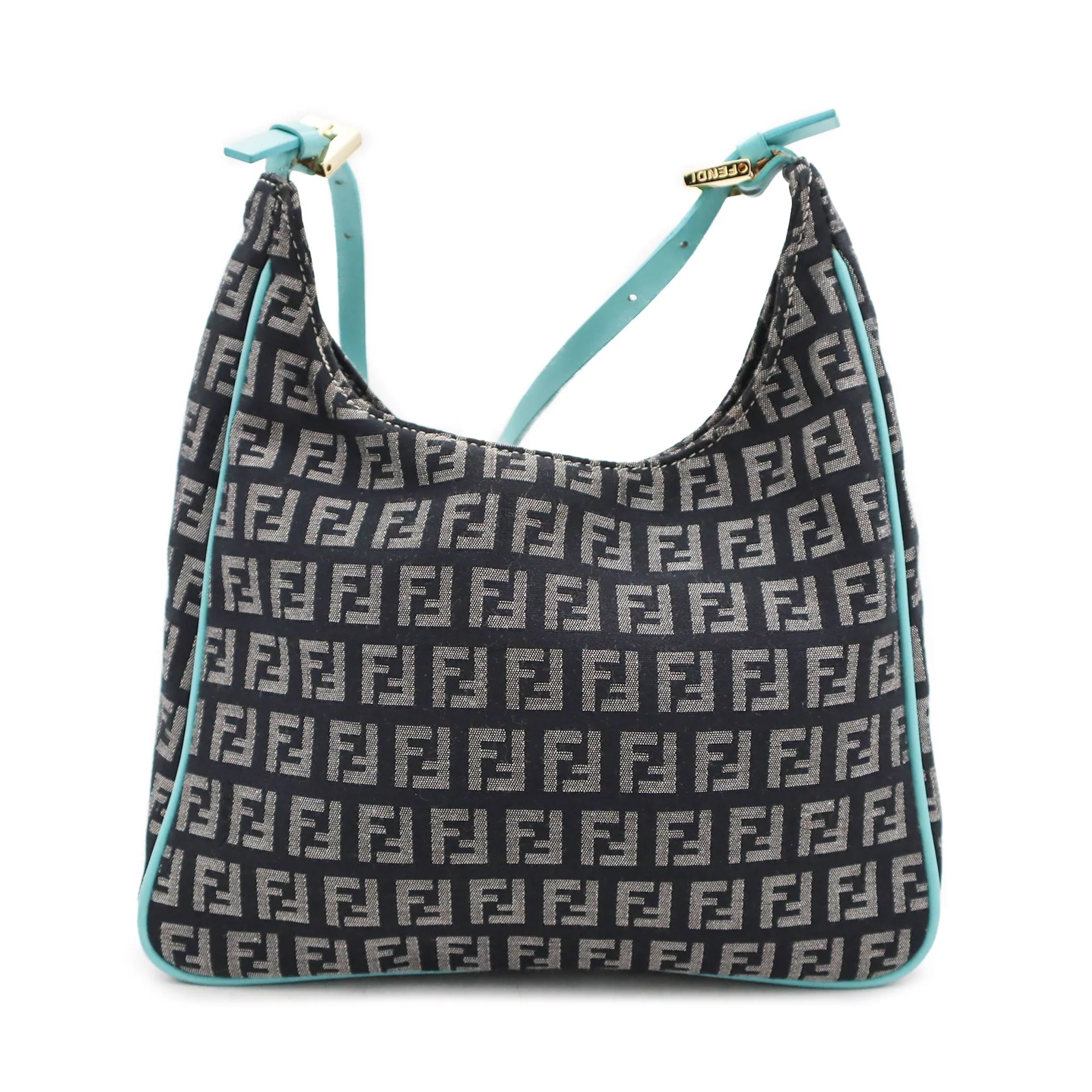 Fendi Zucchino Canvas Mini Hobo Bag