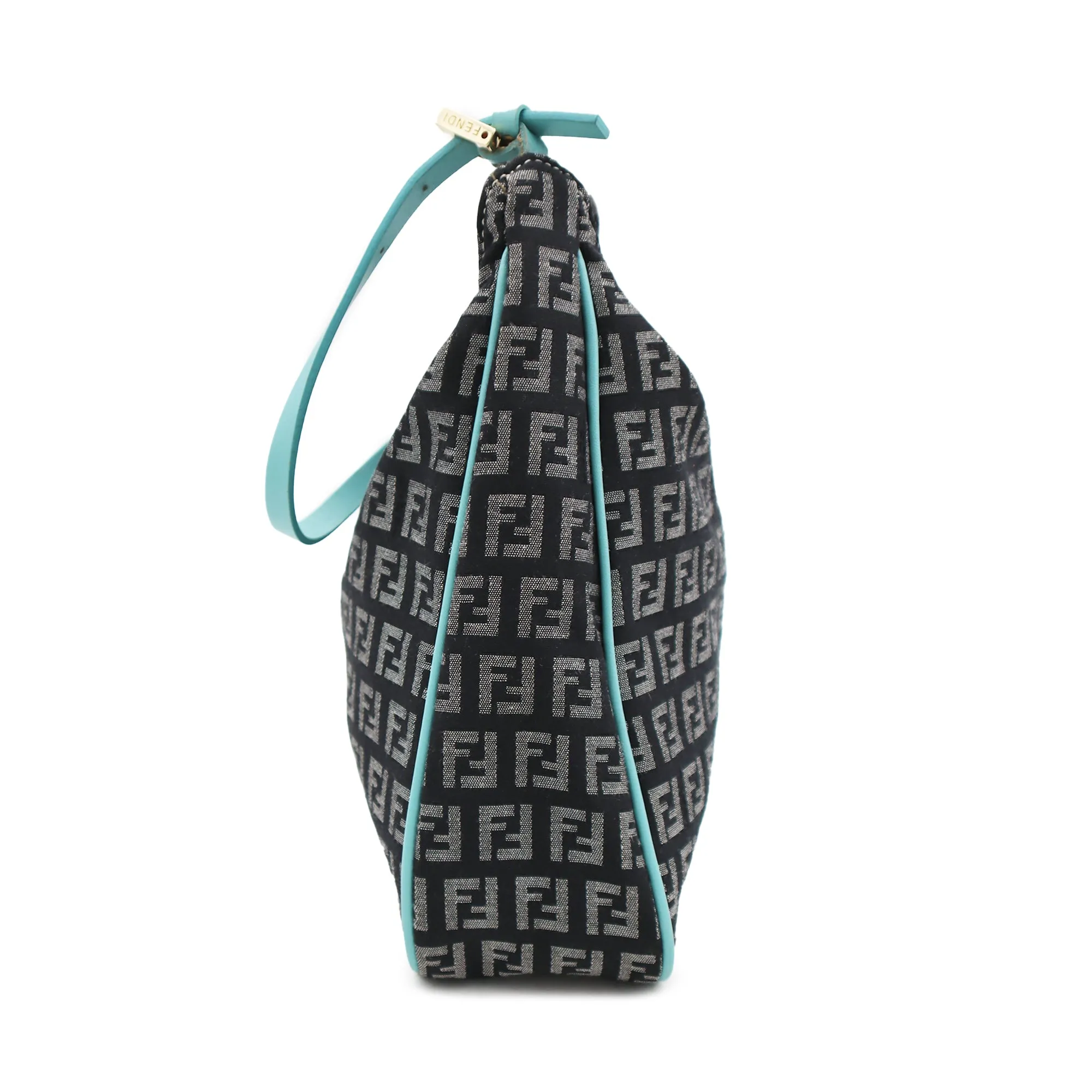 Fendi Zucchino Canvas Mini Hobo Bag